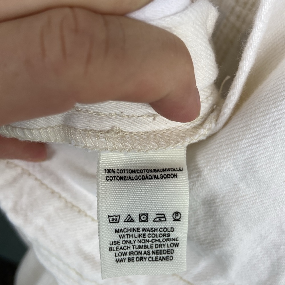 Free Prople White Denim Overalls Jumpsuit - Picture 6 of 8